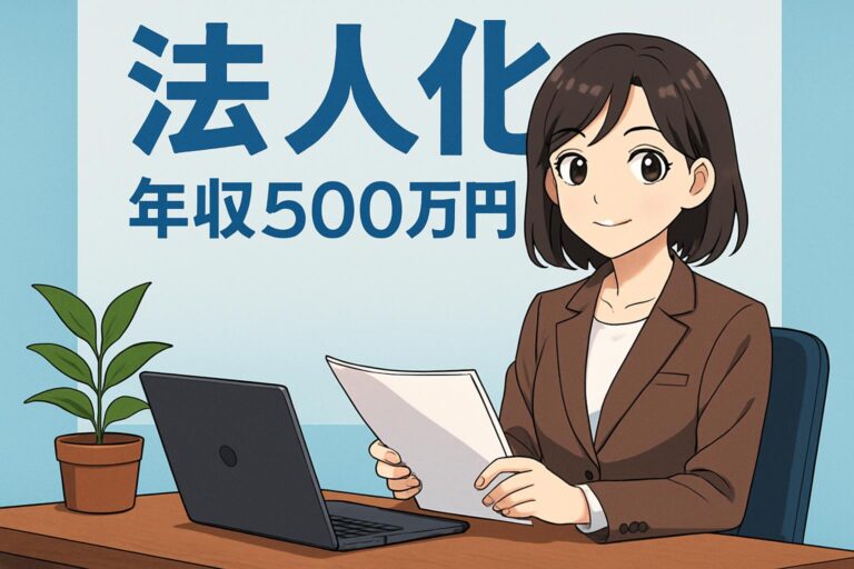 年収500万で法人化は本当にお得？節税メリットとデメリットを徹底解説