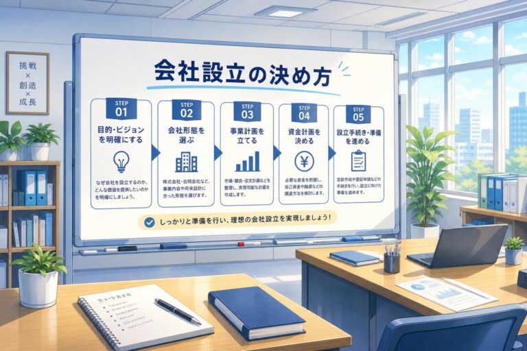 【2026年最新版】会社設立の決め方パーフェクトガイド｜後悔しないための全手順