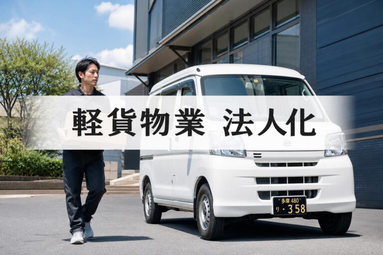 【完全版】軽貨物業の法人化ロードマップ！必要手続きから黒ナンバー取得まで解説